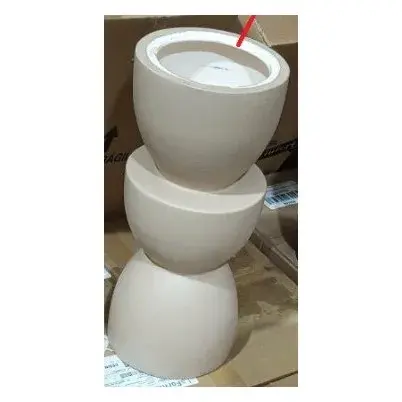 Столик Metric с круглой столешницей, латунный металл, бежевый