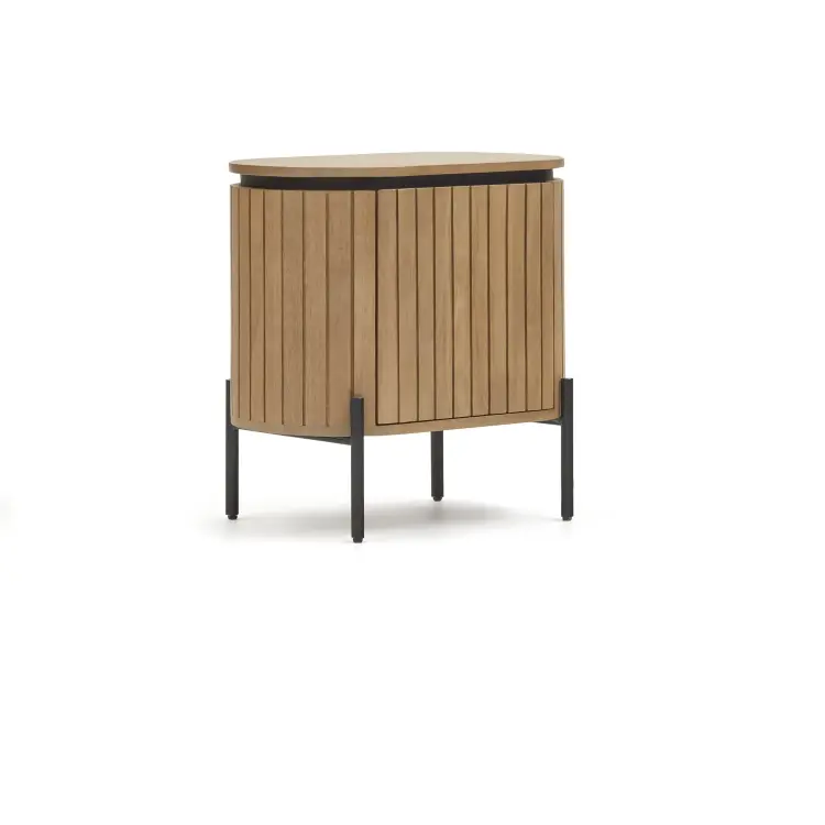 Licia Прикроватная тумбочка из дерева манго с натуральной отделкой 55 x 55 с