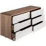 Комод из орехового дерева с белыми ящиками 136-C /7106