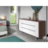Комод из орехового дерева с белыми ящиками 136-C /7106