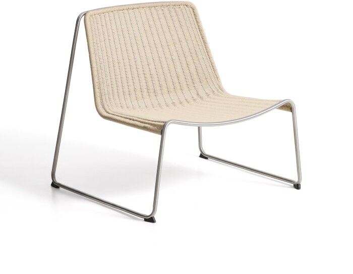 Уличное кресло Tavari из бежевой веревки и стали