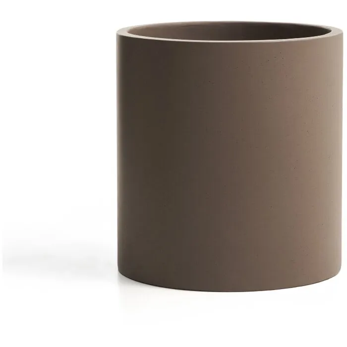 Кашпо Aiguablava из коричневого цемента, диаметр 52 см