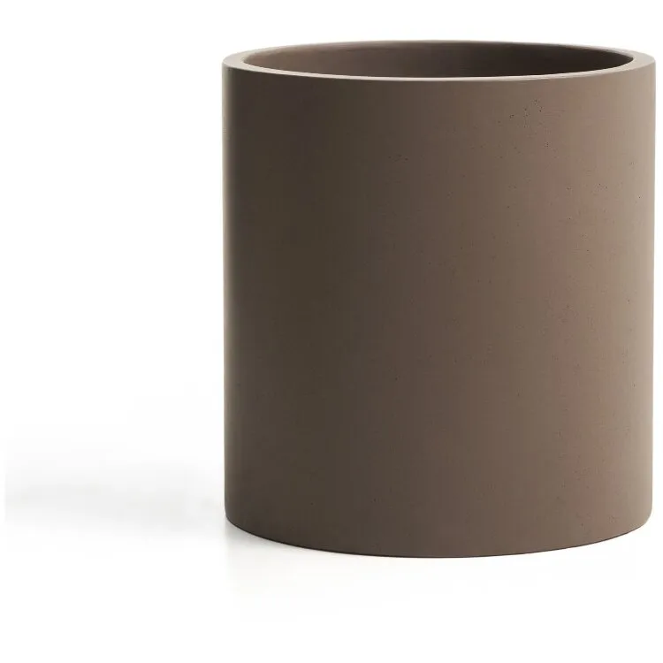 Кашпо Aiguablava из коричневого цемента, диаметр 52 см
