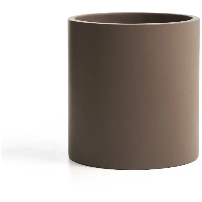 Кашпо Aiguablava из коричневого цемента, диаметр 52 см
