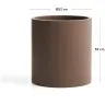Кашпо Aiguablava из коричневого цемента, диаметр 52 см
