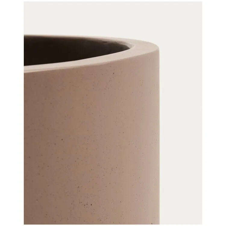 Кашпо Aiguablava из коричневого цемента, диаметр 52 см