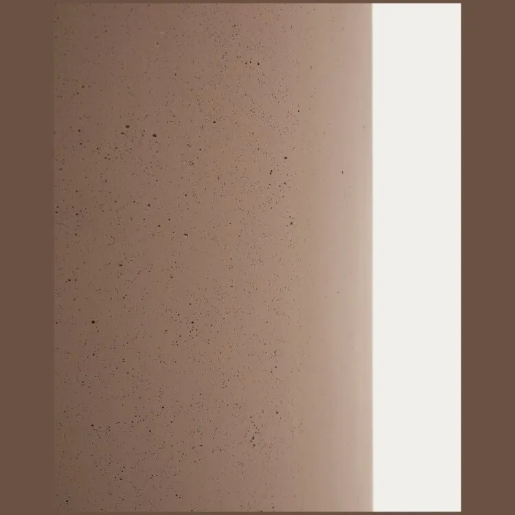 Кашпо Aiguablava из коричневого цемента, диаметр 52 см