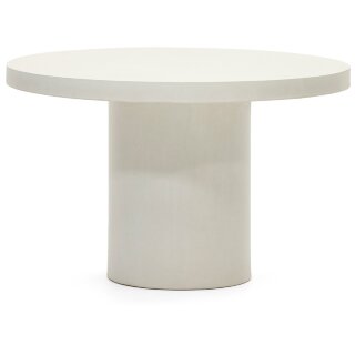 Aiguablava Круглый стол из белого цемента Ø 120 см