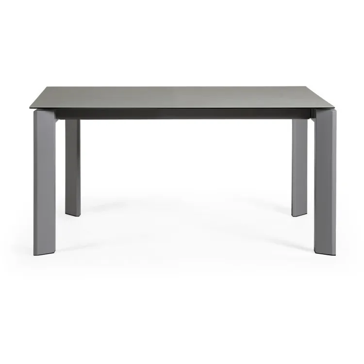 Стол Atta 160 (220) x90 антрацит керамика