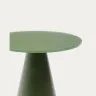 Журнальный столик Wilshire из стекла и стали зеленый Ø30cm