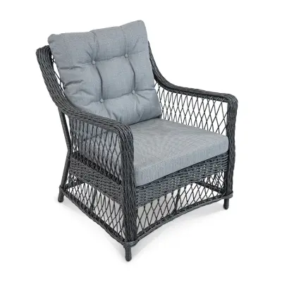 Кресло ИМПЕРО Черный металлик