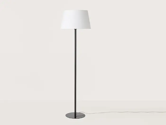 Торшер Tex черный металл + абажур 151011/45