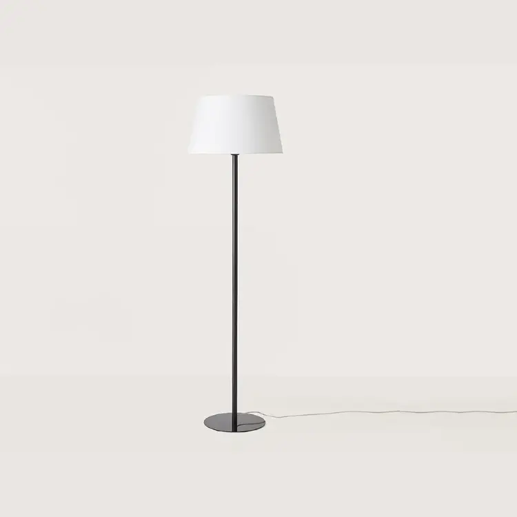 Торшер Tex черный металл + абажур 151011/45