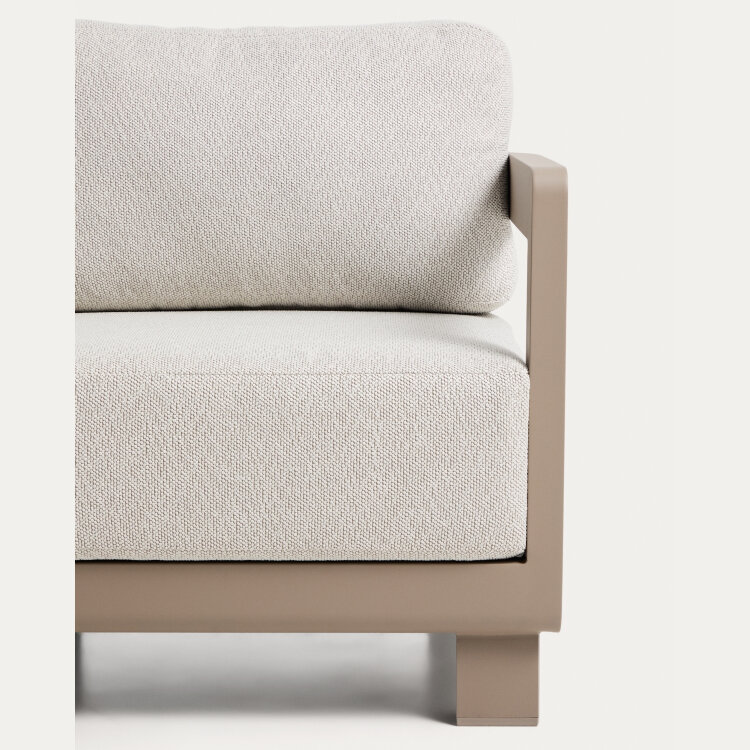 Уличное кресло Nerano из алюминия цвета таупе