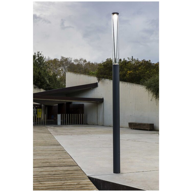 Rush 3700 Светильник на столбе темно-серого цвета 2700K Ширина 360° CASAMBI