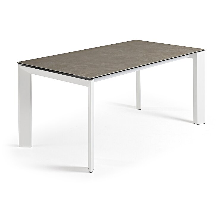 Стол Atta 140 (200) x90 белый керамика