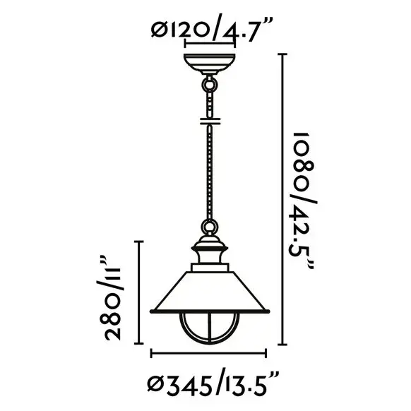 Подвесной светильник Nautica-G Rust