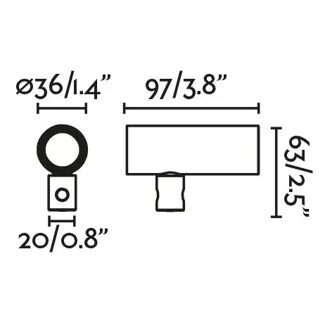 CLAP Прожектор уличный белый LED 6W 2700K 38°