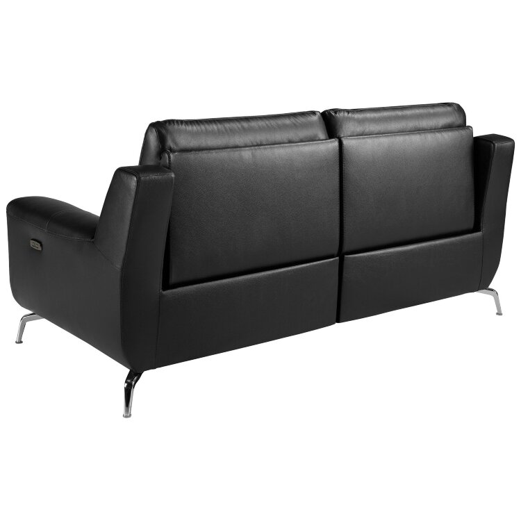 Диван-кровать 2-х местный с реклайнером 6193/KM5088-2P-T541040 черная кожа