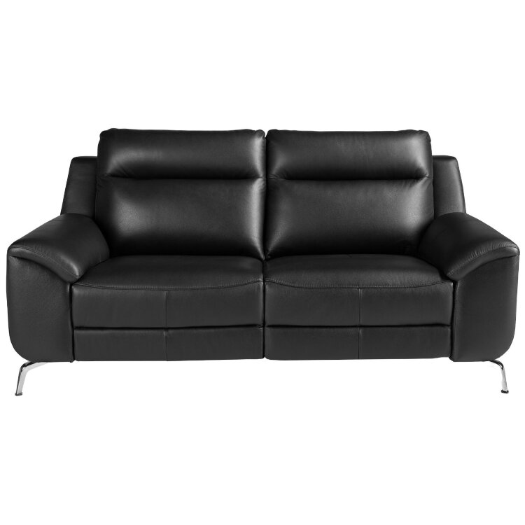 Диван-кровать 2-х местный с реклайнером 6193/KM5088-2P-T541040 черная кожа