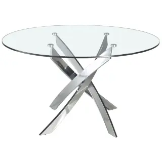 Стол обеденный F2133 /1061 стеклянный Ø110