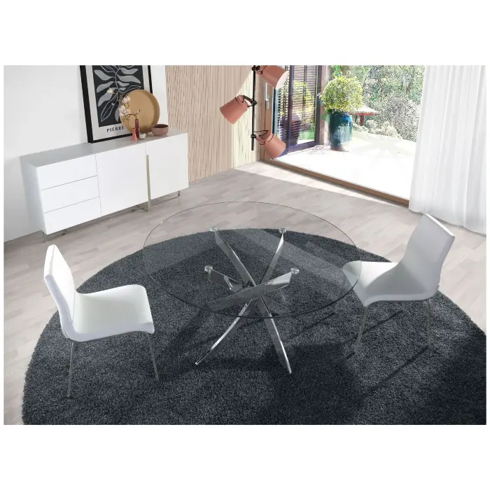 Стол обеденный F2133 /1061 стеклянный Ø110