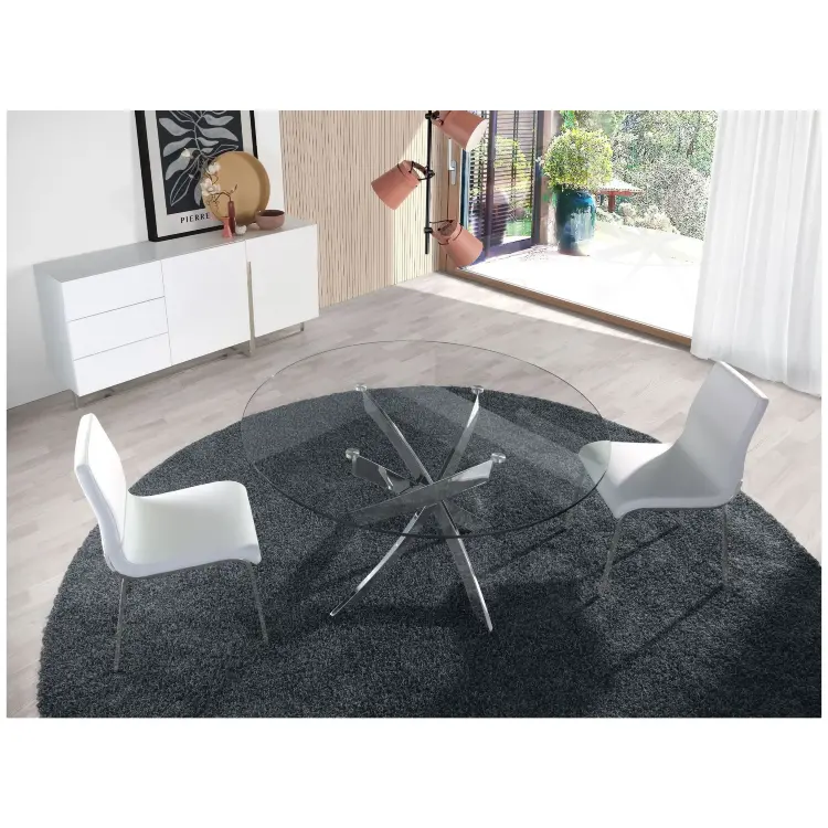 Стол обеденный F2133 /1061 стеклянный Ø110