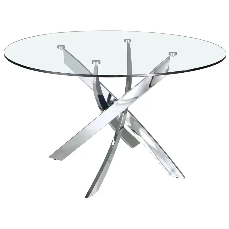 Стол обеденный F2133 /1061 стеклянный Ø110