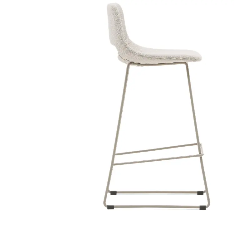 Барный стул Zahara бежевого цвета со сталью бежевого цвета