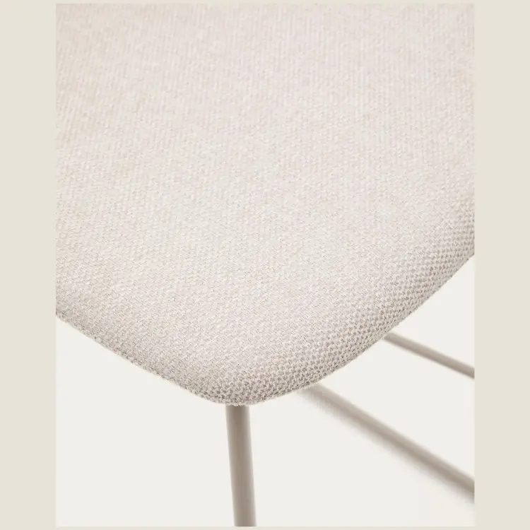 Барный стул Zahara бежевого цвета со сталью бежевого цвета