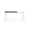 Стол Atta 120 (180) x80 белые ножки керамика Vulcano Ash