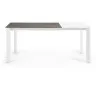 Стол Atta 120 (180) x80 белые ножки керамика Vulcano Ash