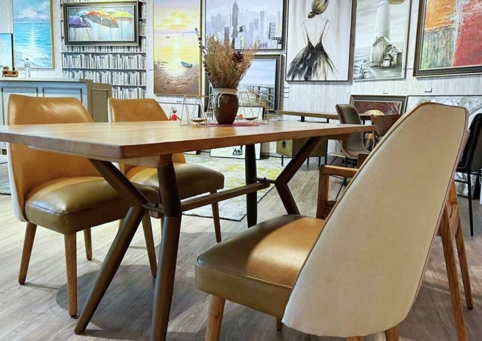 Стол RI010 Brass metal base & Light Grey Ash