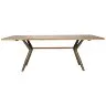 Стол RI010 Brass metal base & Light Grey Ash
