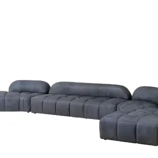 Диван модульный Qube Anthracite Fontainebleau Leather