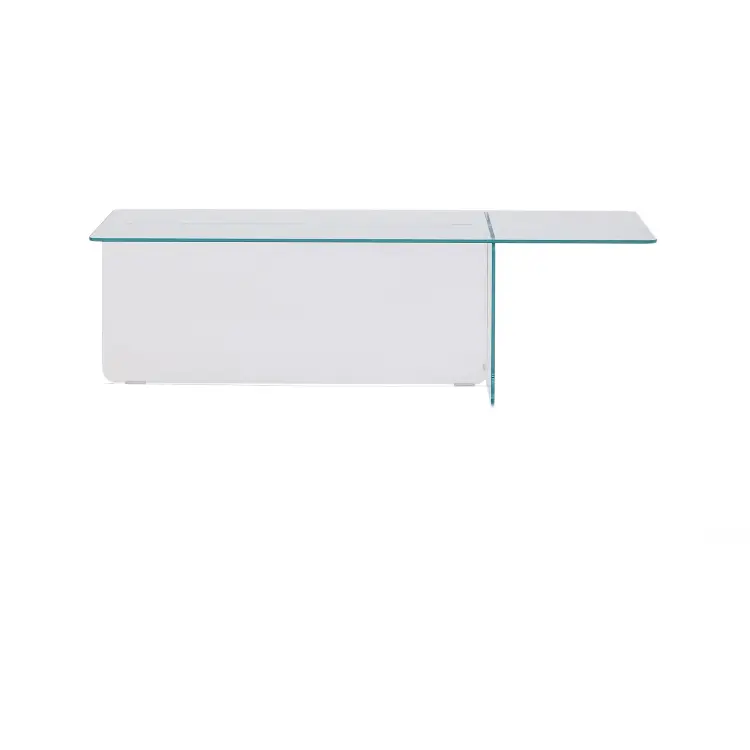 Журнальный столик Zaren из прозрачного закаленного стекла, 120 x 60 см