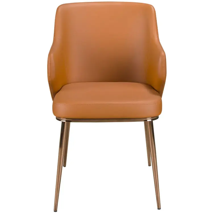 Стул 4162 из коричневой экокожи