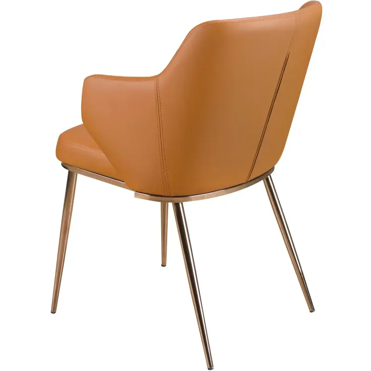 Стул 4162 из коричневой экокожи