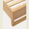 Кровать Alguema из дубового шпона с натуральной отделкой для матраса 90 x 200 см