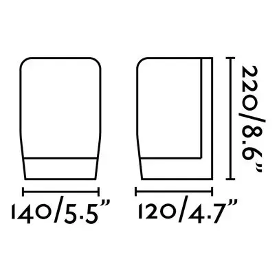 Бра Pol темно-серое