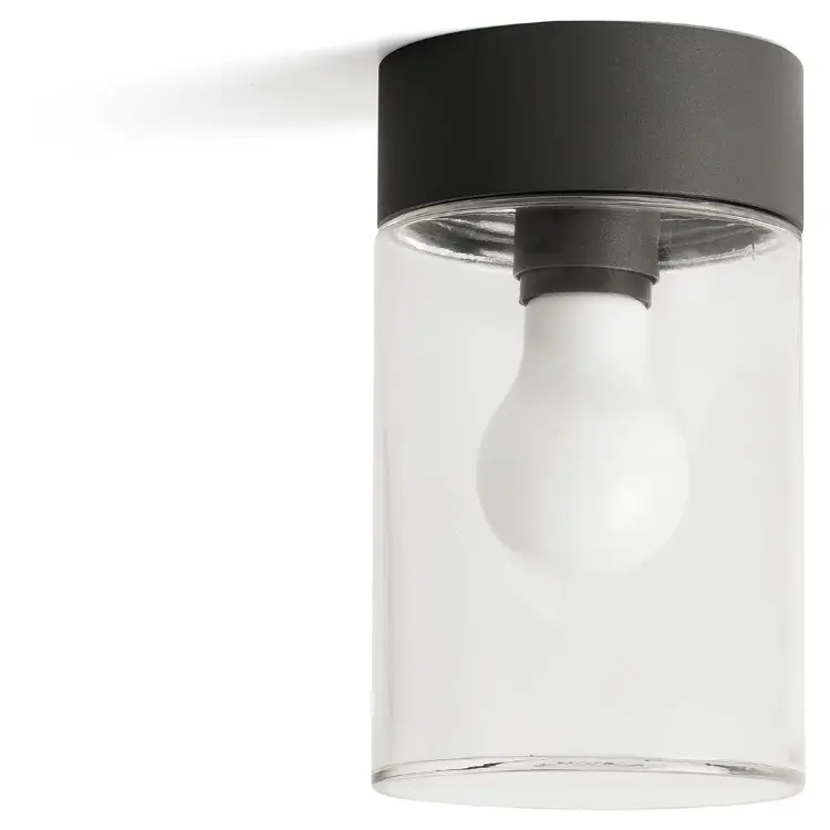 Потолочный уличный светильник Kila серый/прозрачный