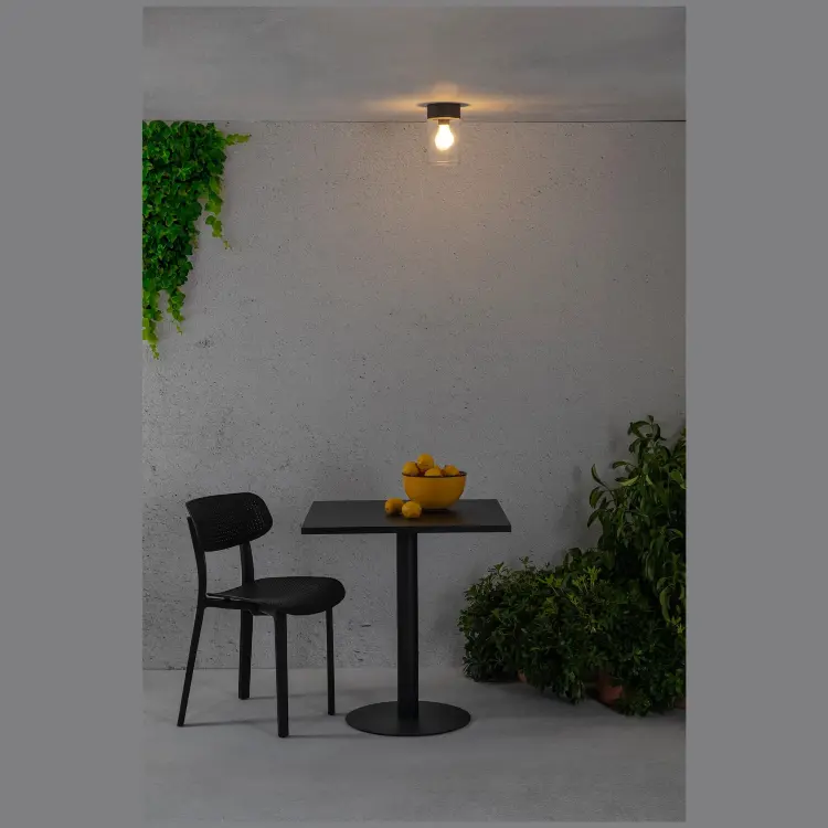 Потолочный уличный светильник Kila серый/прозрачный