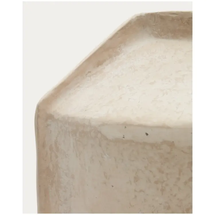 Meja Ваза из папье-маше бежевого цвета 47 см