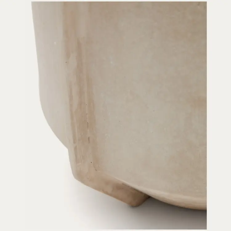 Meja Ваза из папье-маше бежевого цвета 47 см