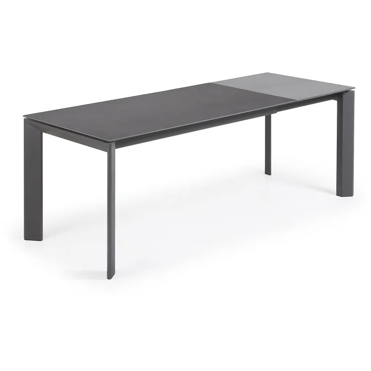 Стол Atta 160 (220) x90 графит керамический