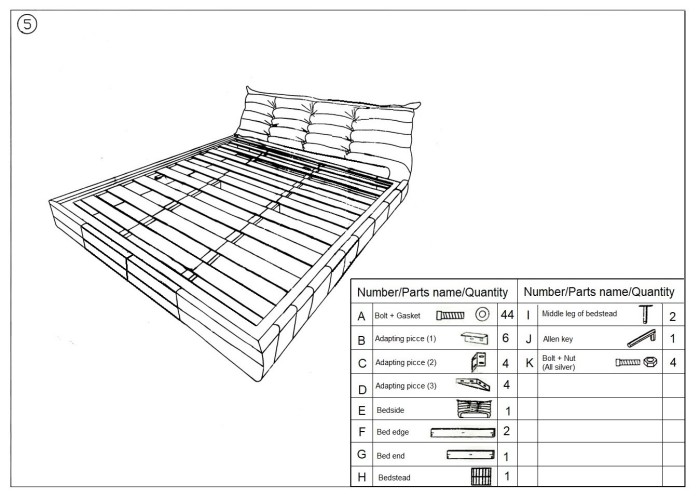 Двуспальная кровать RBD029 New Vintage Ivory leather