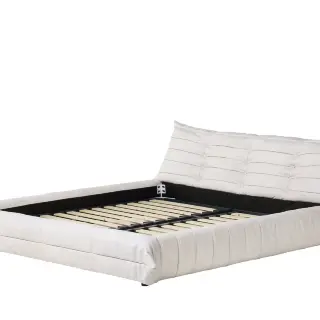 Двуспальная кровать RBD029 New Vintage Ivory leather