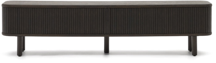 Mailen Тумба под ТВ с 2 дверцами из ясеневого шпона темной отделки 200 х 50 см