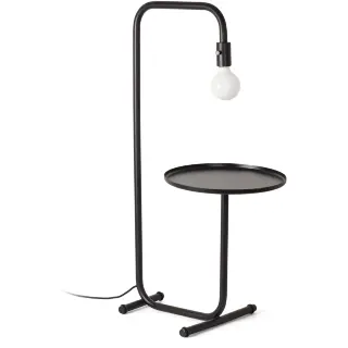 Торшер с подносом Guest черный