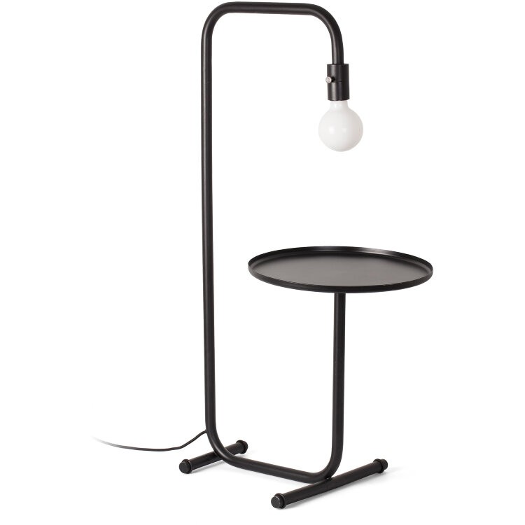 Торшер с подносом Guest черный